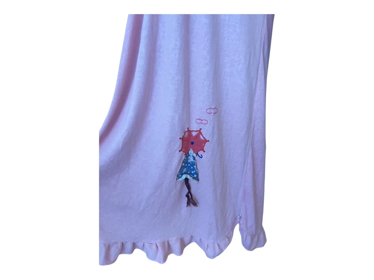 RARE Vintage 80s Pink Nightgown Pajama Dress image indicator(5)