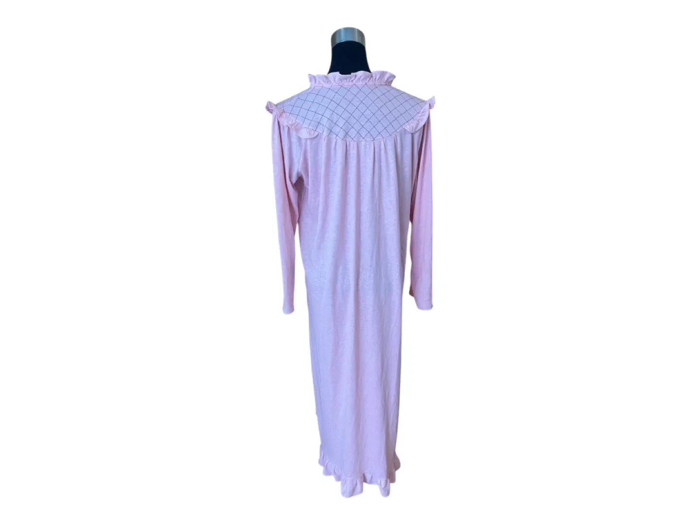 RARE Vintage 80s Pink Nightgown Pajama Dress image indicator(7)