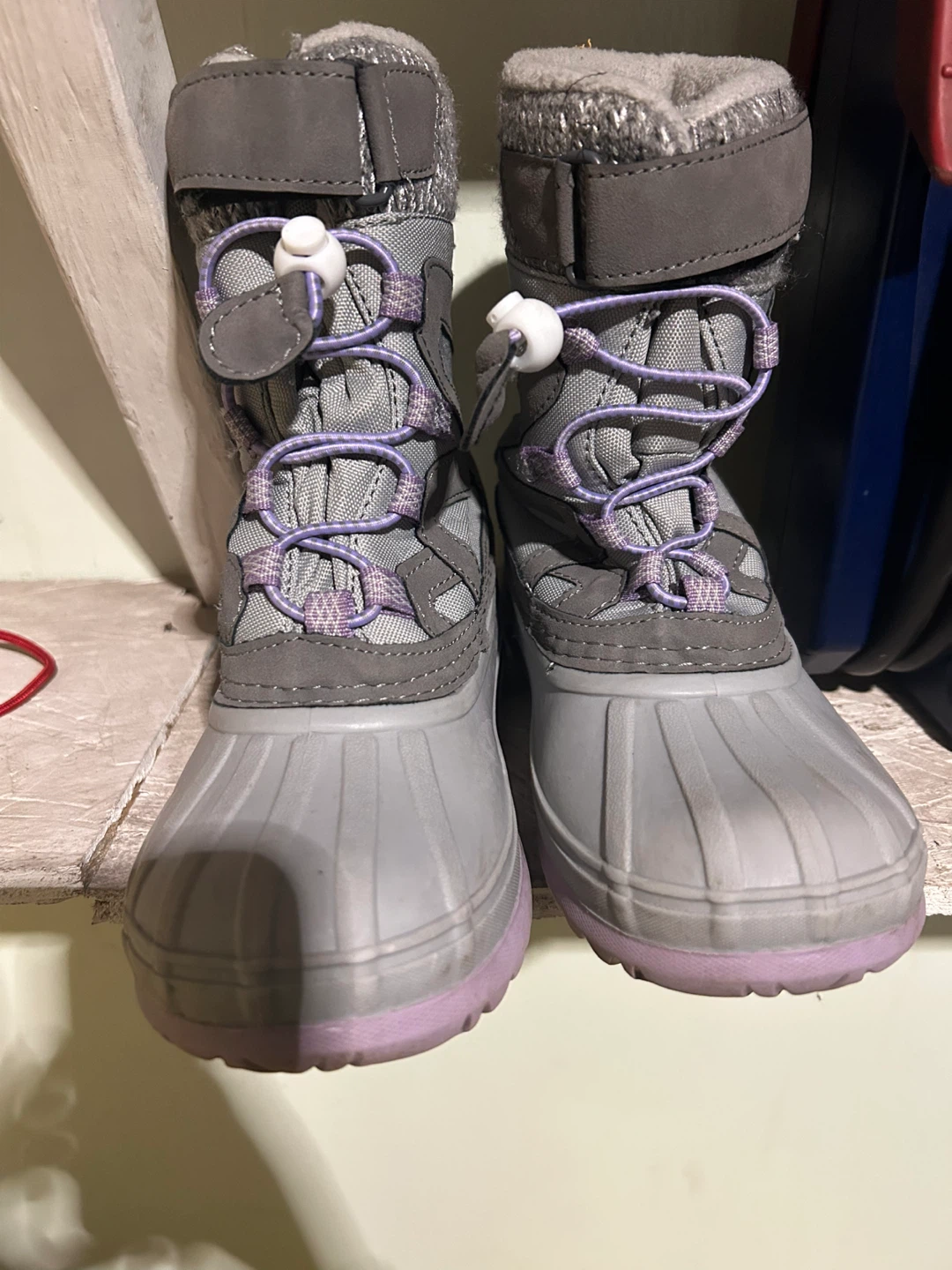 Khombu Gray & Purple Kids Winter Boots - photo 2