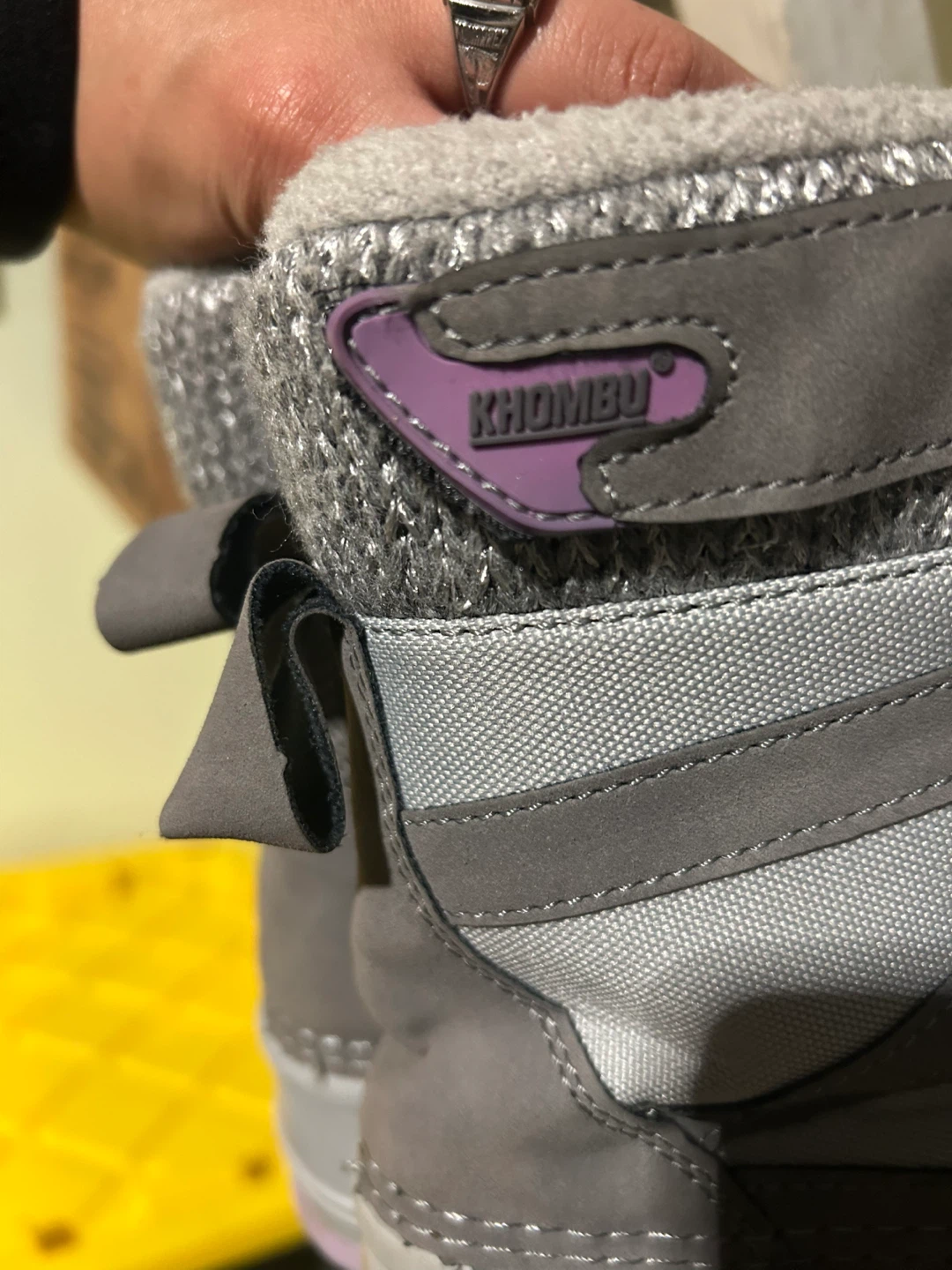 Khombu Gray & Purple Kids Winter Boots
