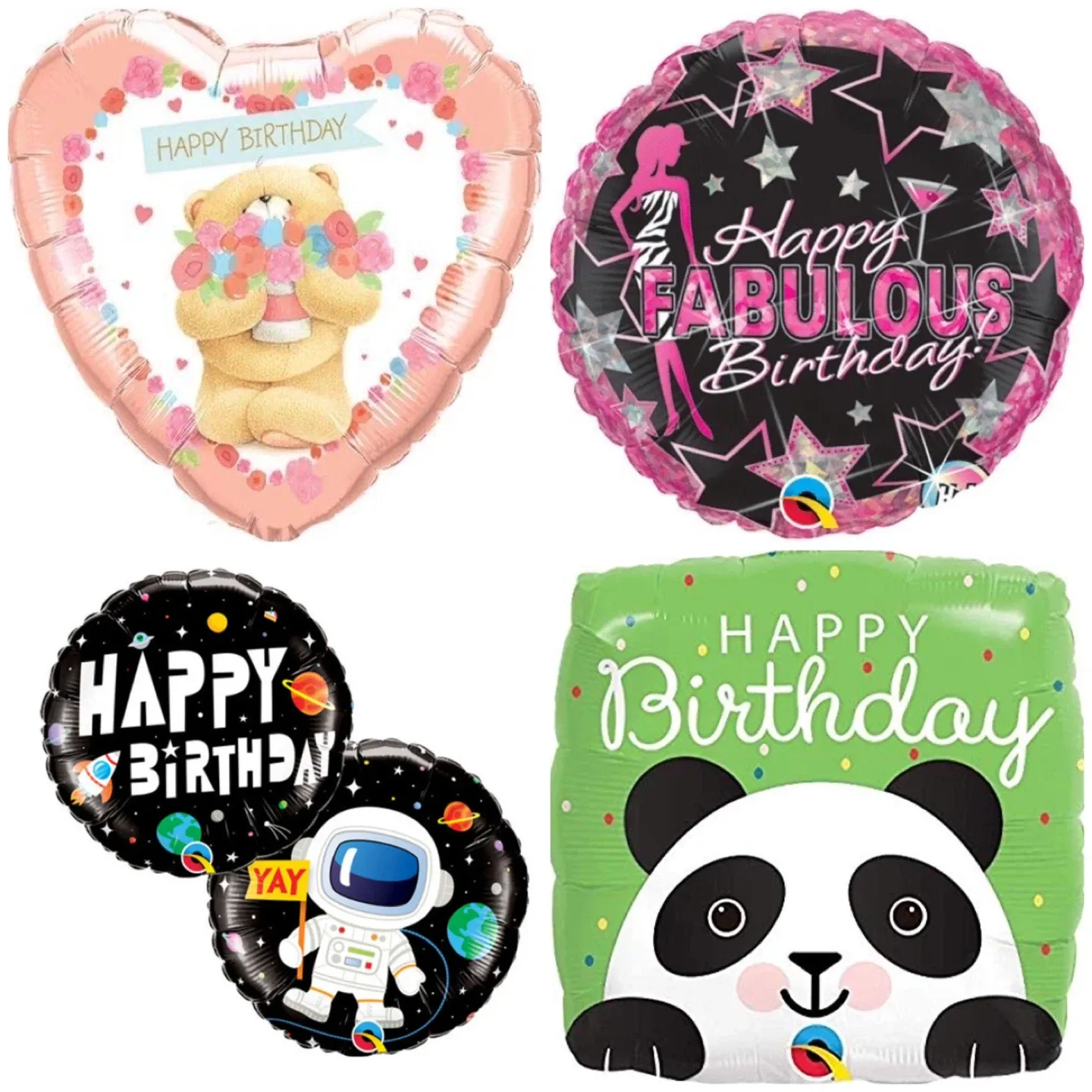 Foil Happy Birthday Balloons - Variety of Designs image indicator(4)