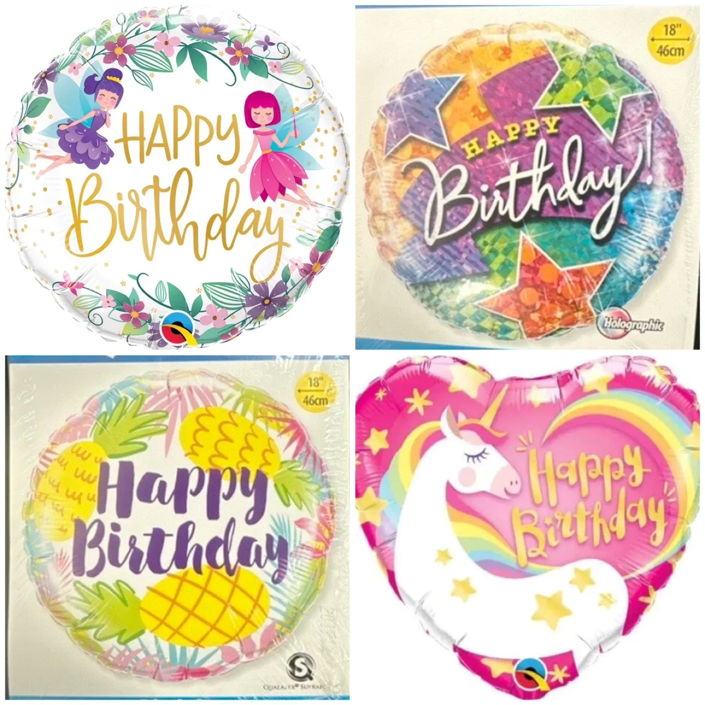 Foil Happy Birthday Balloons - Variety of Designs image indicator(5)