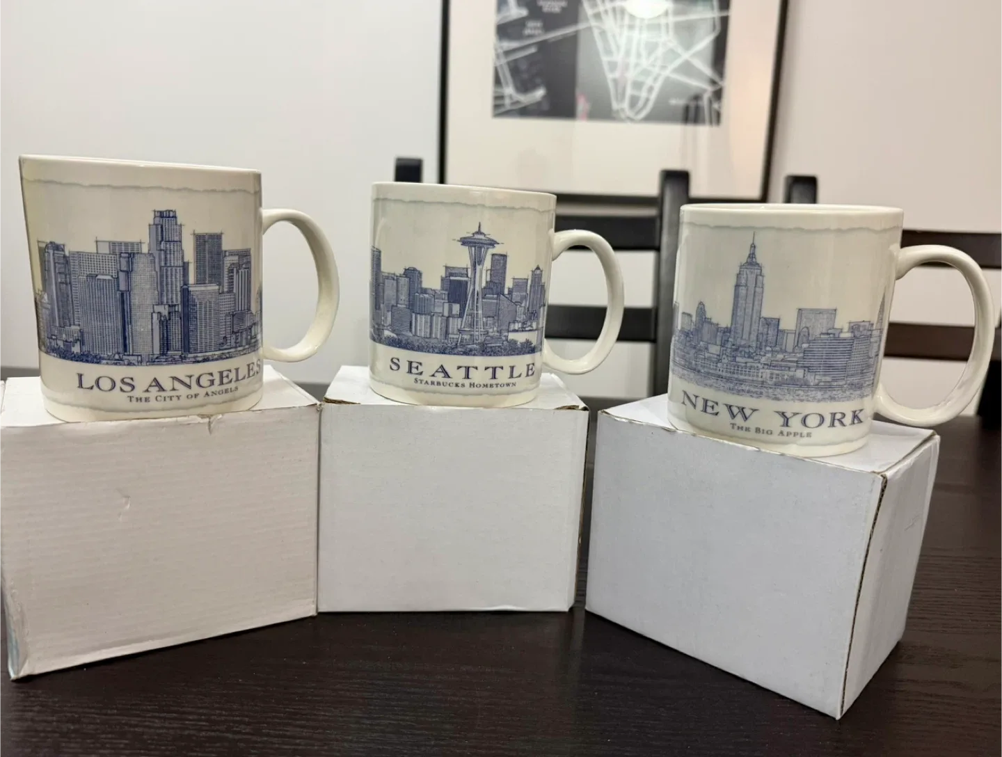 Starbucks Hometown Collection Mugs - New York, Seattle & L.A. thumbnail