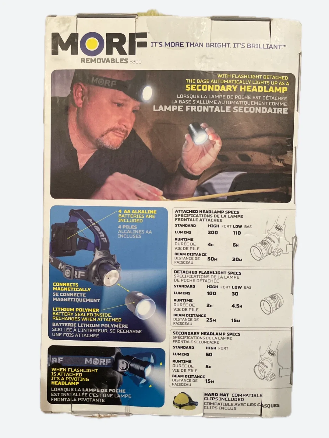 MORF Removables B300 3-in-1 Headlamp - New in Box image indicator(2)