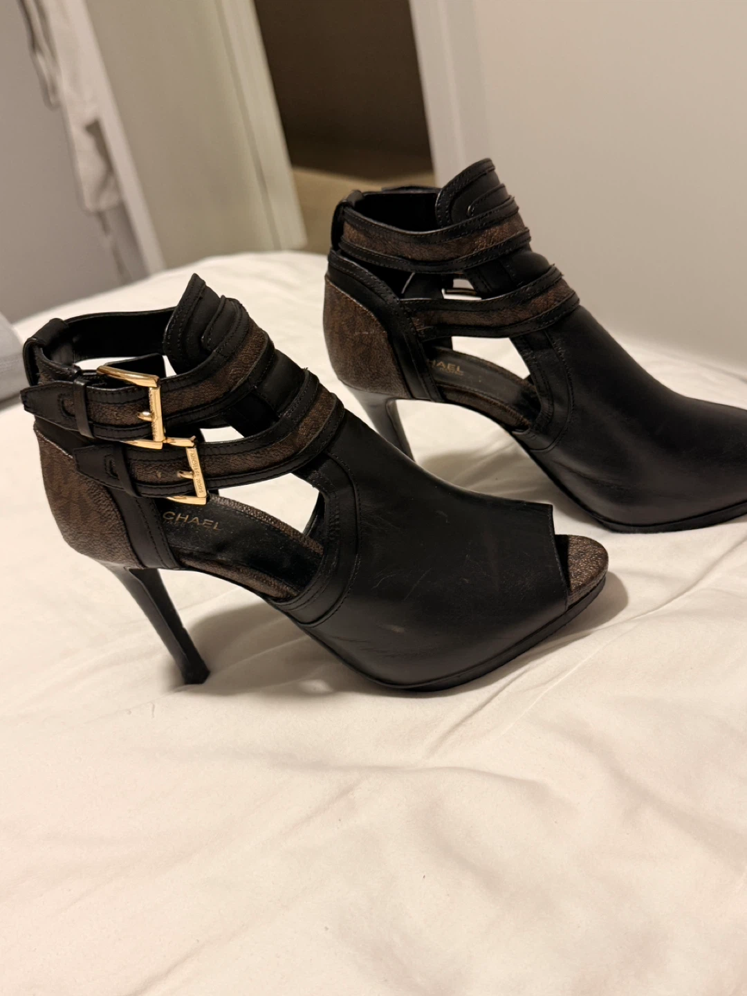 Michael Kors Black Leather Heels