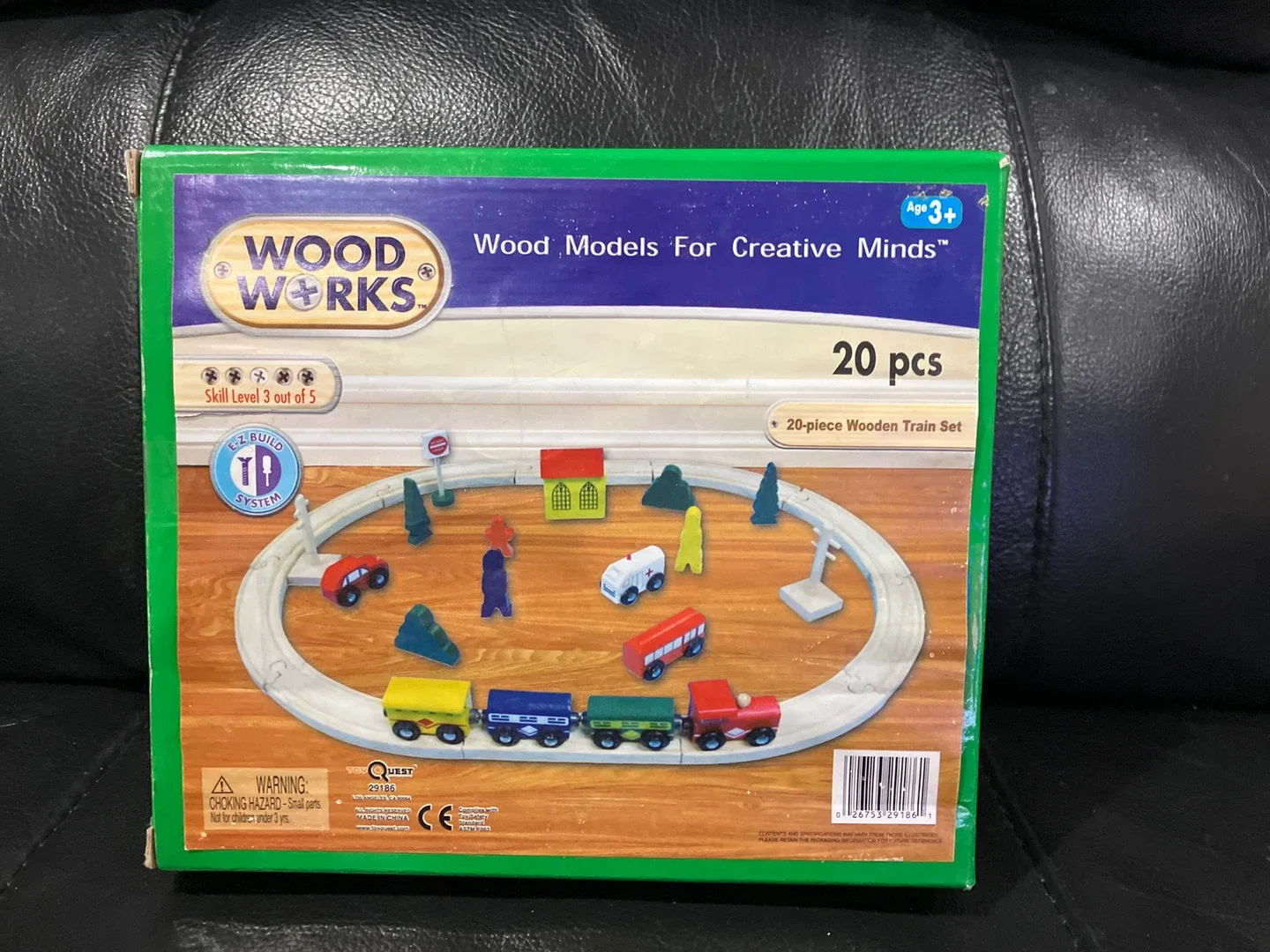 Wood Works 20-Piece Wooden Train Set (Age 3+) thumbnail