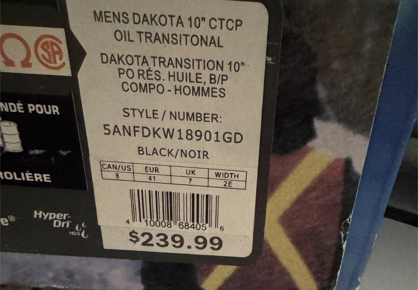 Dakota 10" CTCP Oil Transitional Winter Boots - Size 8 - photo 4
