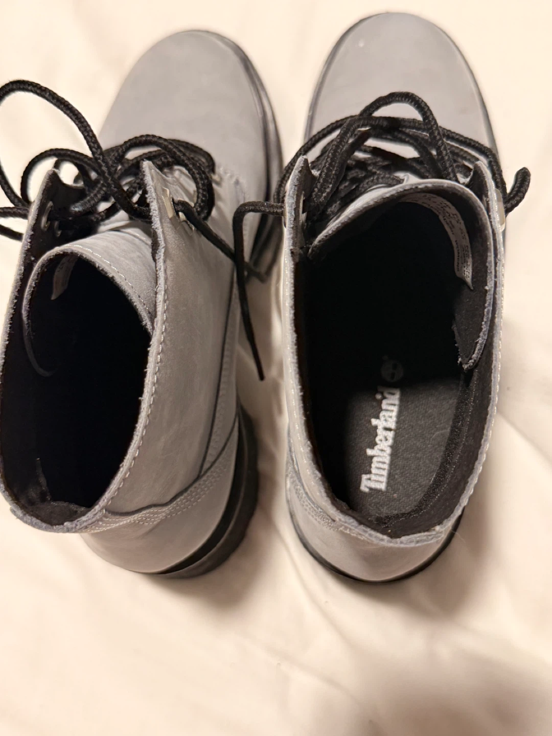 Timberland Gray Leather Heeled Boots - photo 4