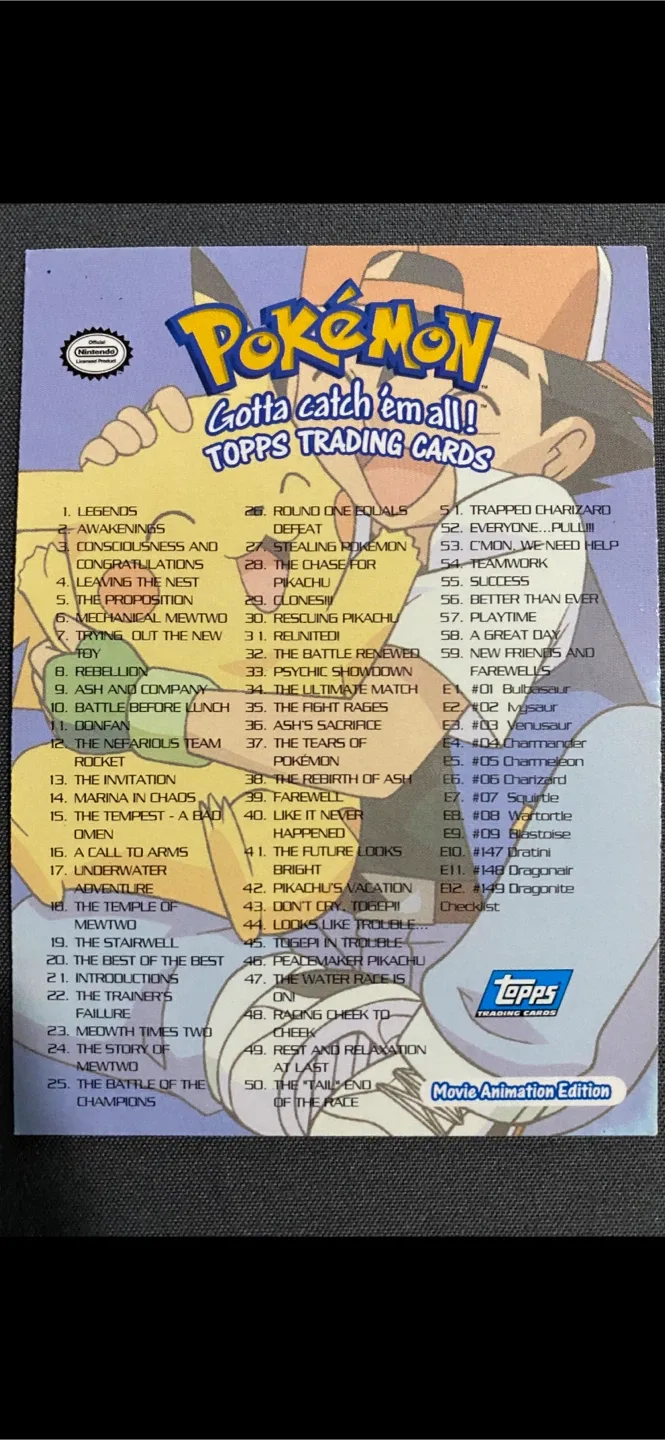 Topps 1999 Pokémon The First Movie Trading Cards *** image indicator(4)