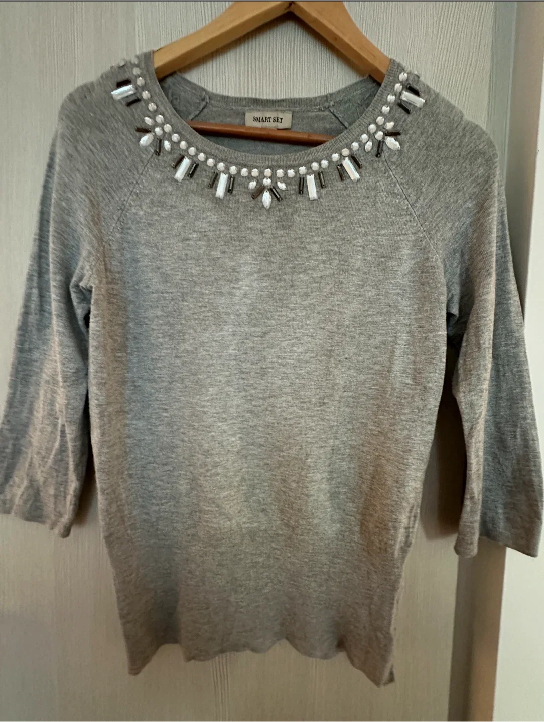 Smart Set Grey Sweater, Size P/S image indicator(2)