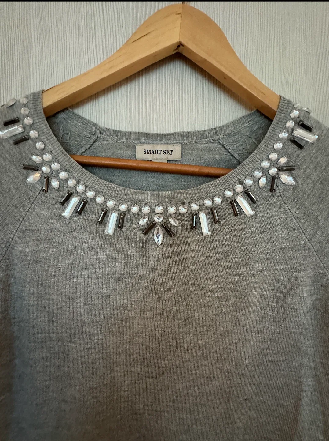 Smart Set Grey Sweater, Size P/S thumbnail