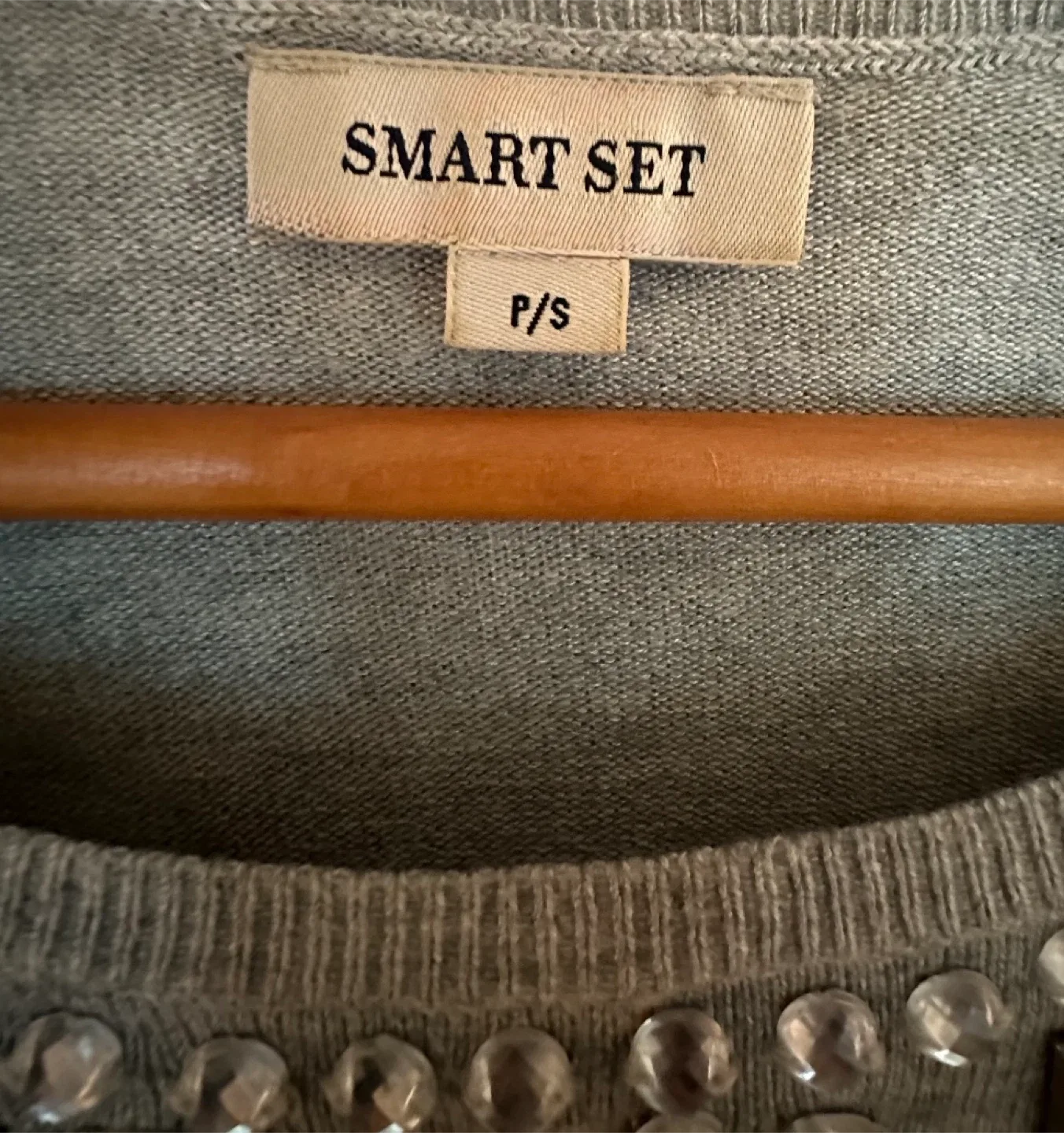 Smart Set Grey Sweater, Size P/S image indicator(3)