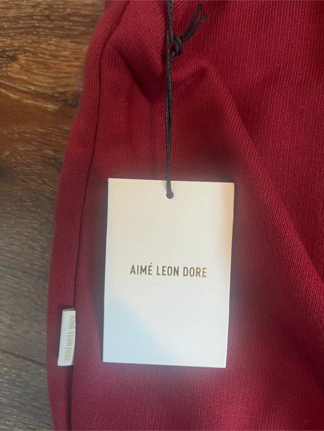Aimé Leon Dore Crest Hoodie - Merlot - Size L - photo 2