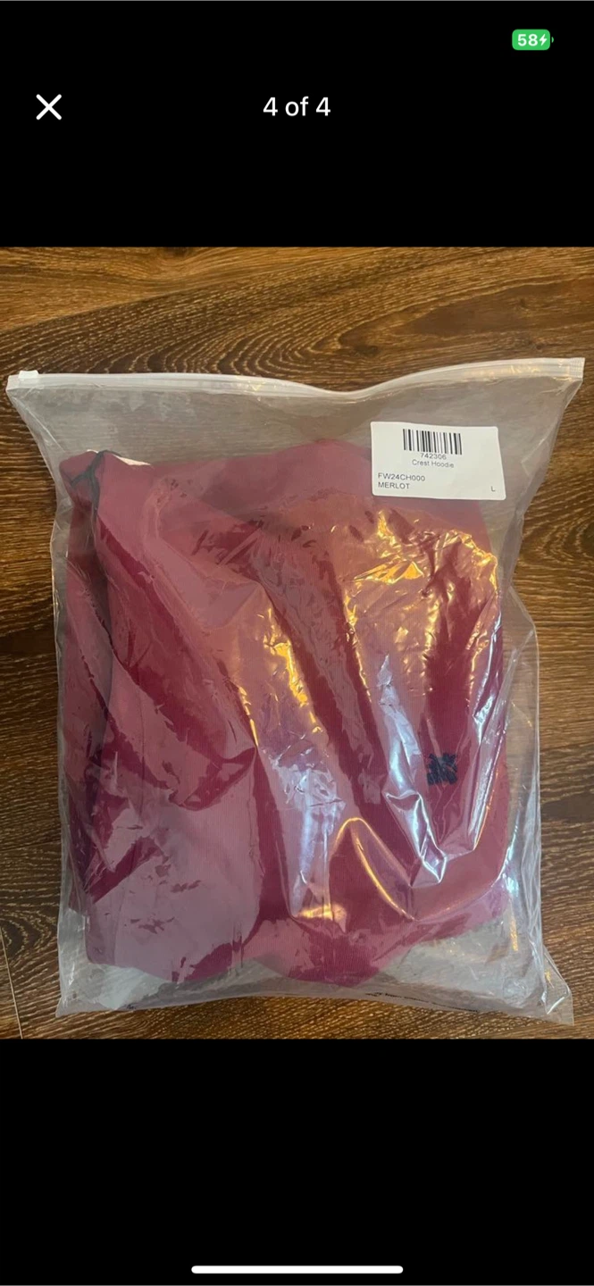 Aimé Leon Dore Crest Hoodie - Merlot - Size L - photo 4