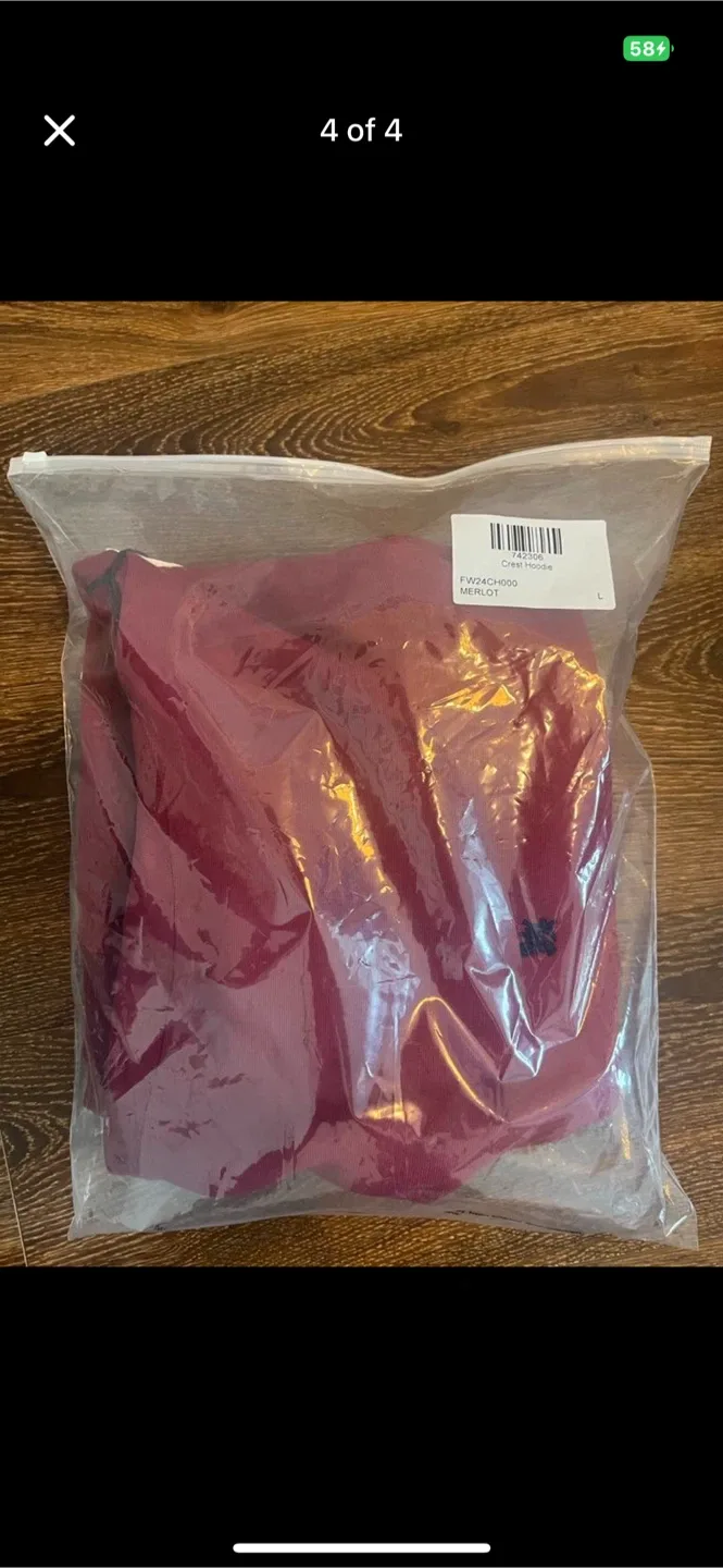 Aimé Leon Dore Crest Hoodie - Merlot - Size L image indicator(4)