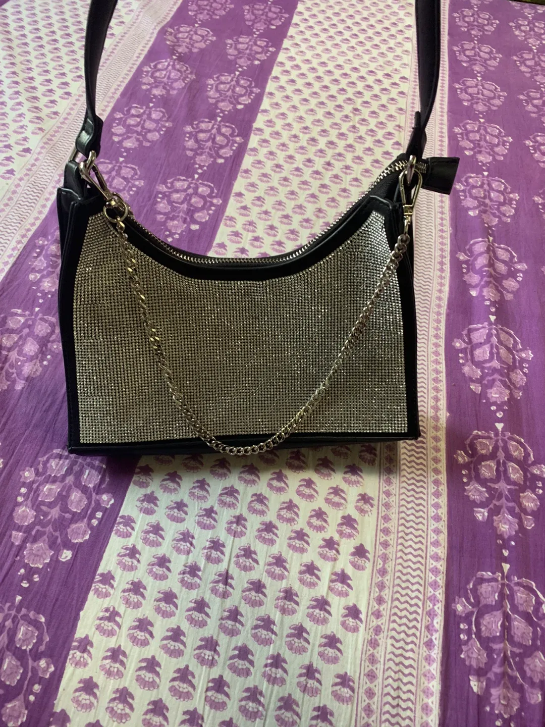 Steve Madden NYC Diamond Bling Shoulder Bag