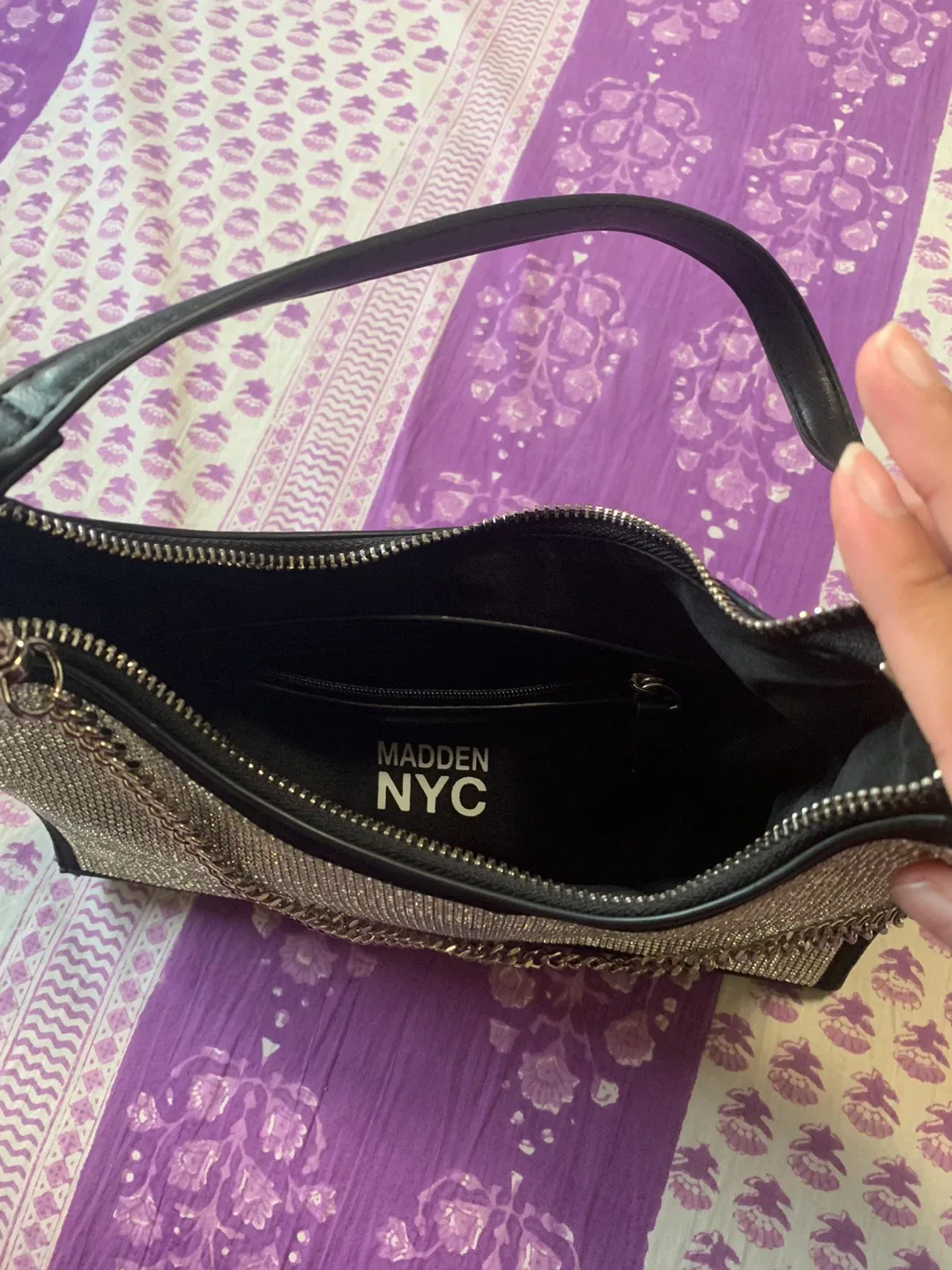 Steve Madden NYC Diamond Bling Shoulder Bag image indicator(3)