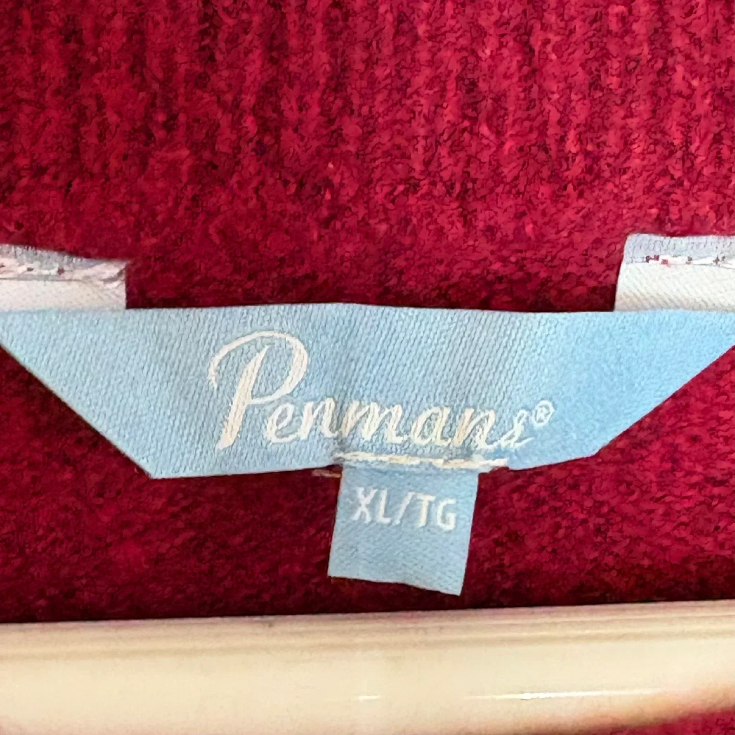 Penmans Red Sequined Martini Snowflake Ugly Christmas Sweater XL image indicator(3)