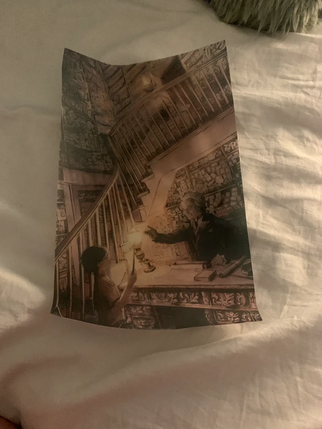 Harry Potter, olivander and wand scene picture paper