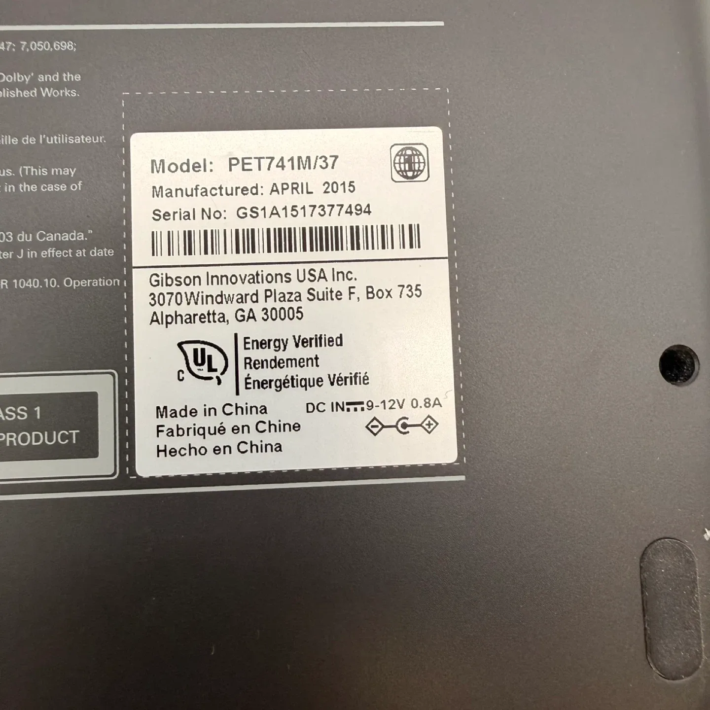 Philips PET741M/37 Portable DVD Player 7” image indicator(9)