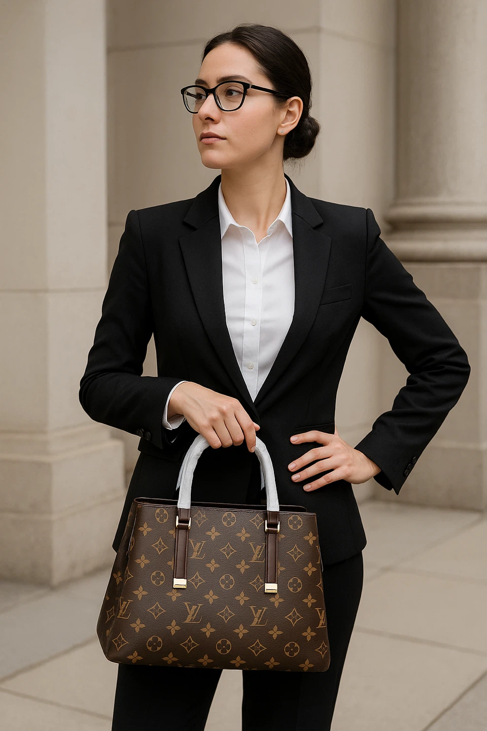 New design Brown Leather Handbag - New