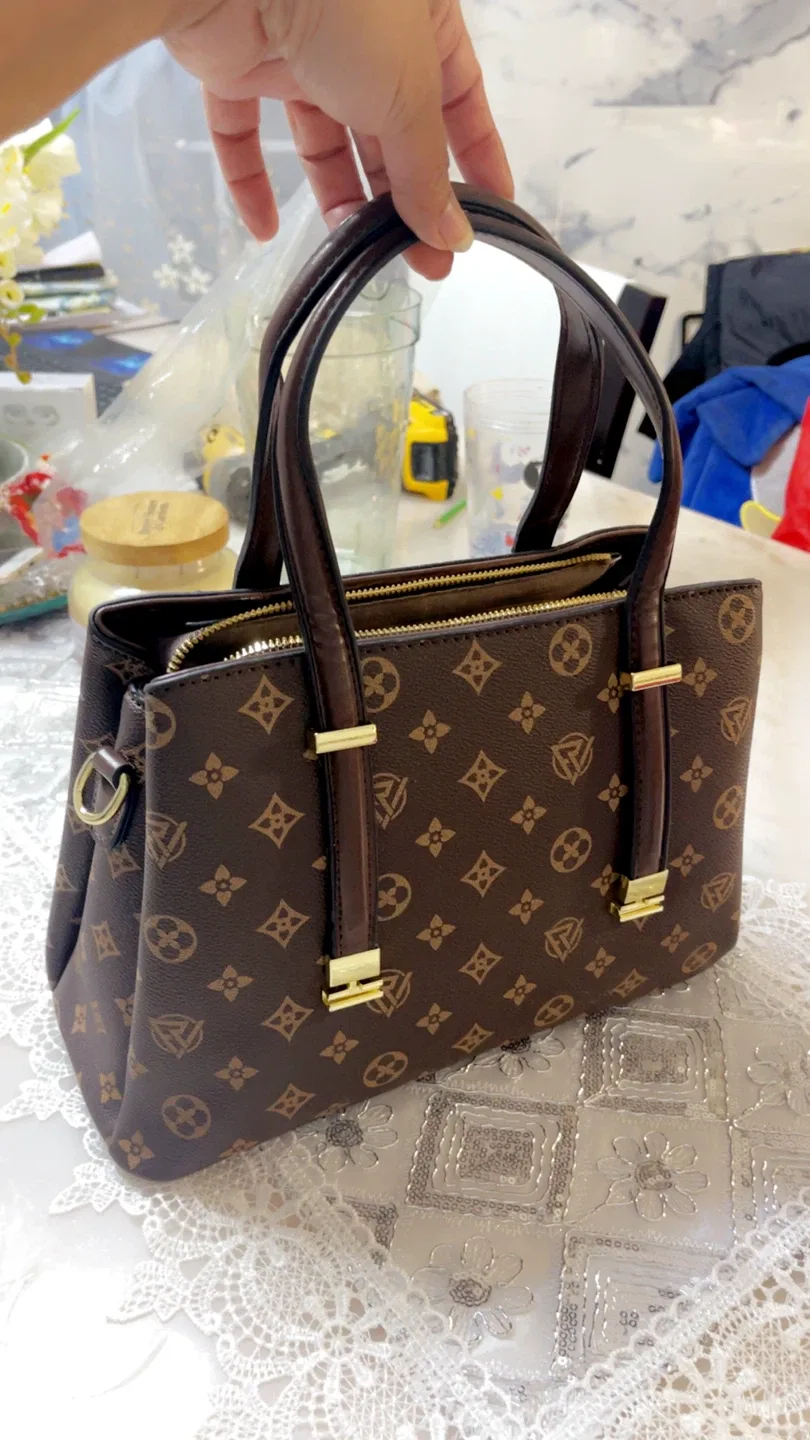 Louis Vuitton Brown Leather Handbag - New image indicator(6)