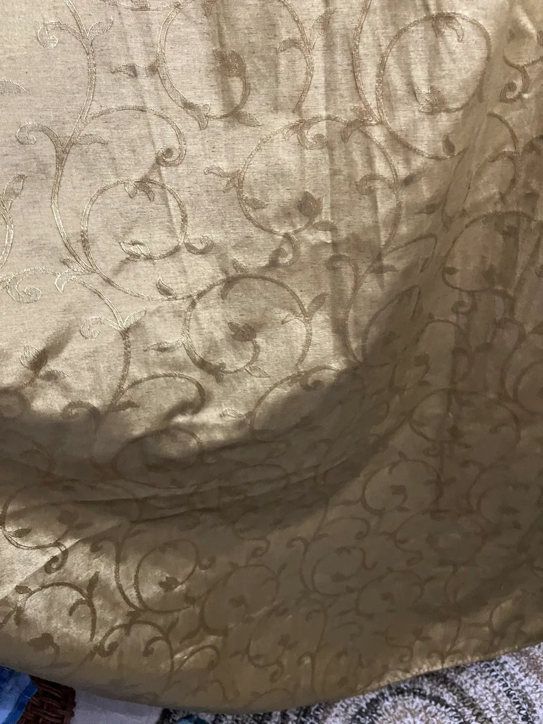 Gold Patterned Shower Curtain image indicator(4)