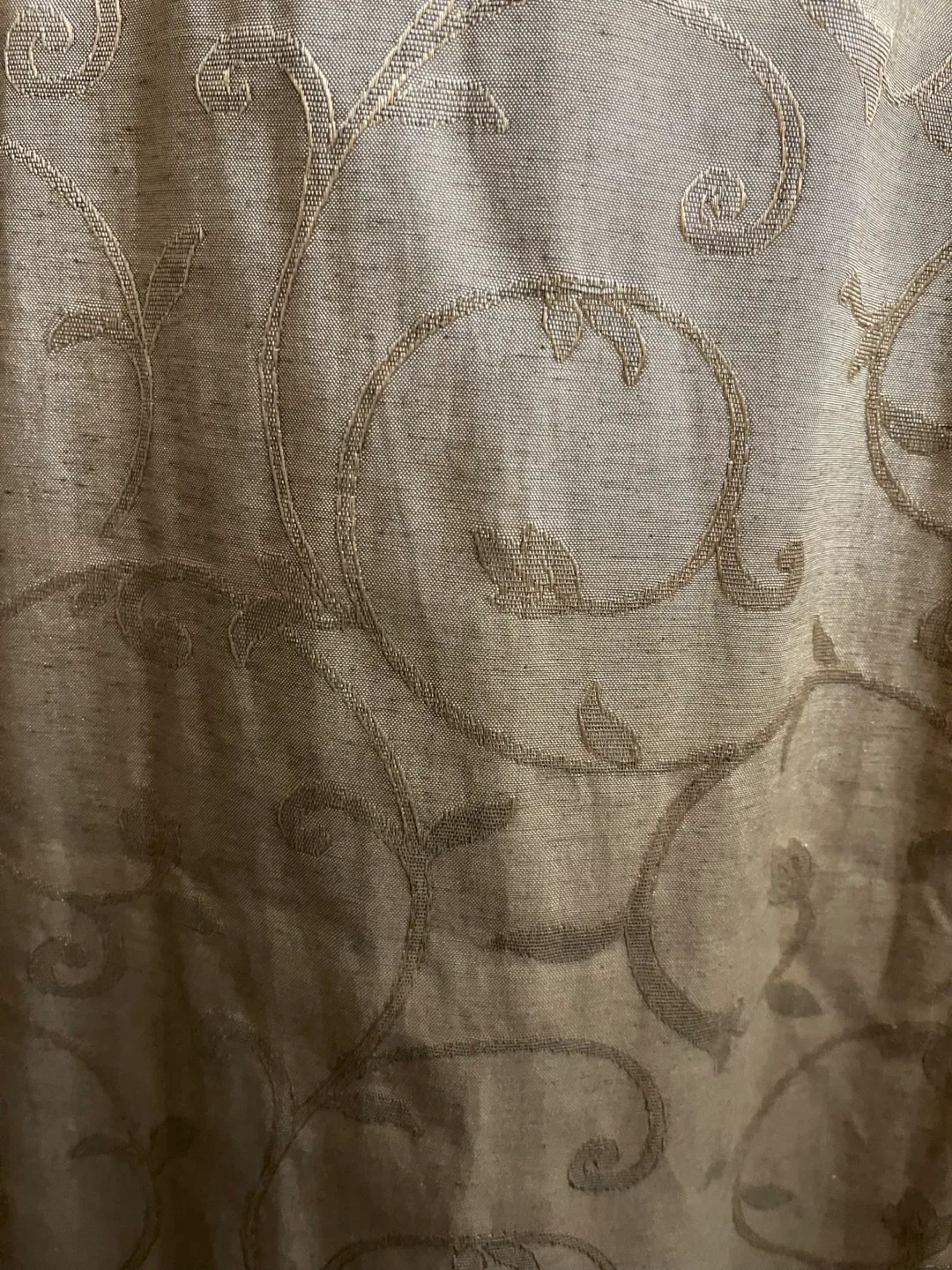 Gold Patterned Shower Curtain image indicator(2)