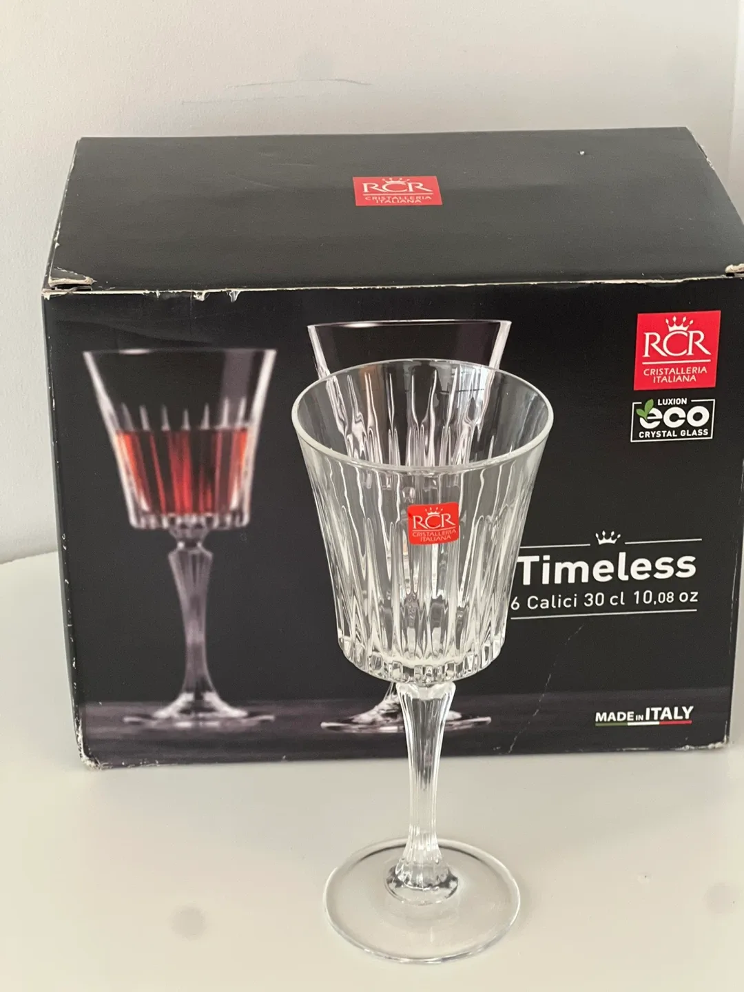RCR Cristalleria Italiana Timeless Wine Glasses (Set of 6) image indicator(4)