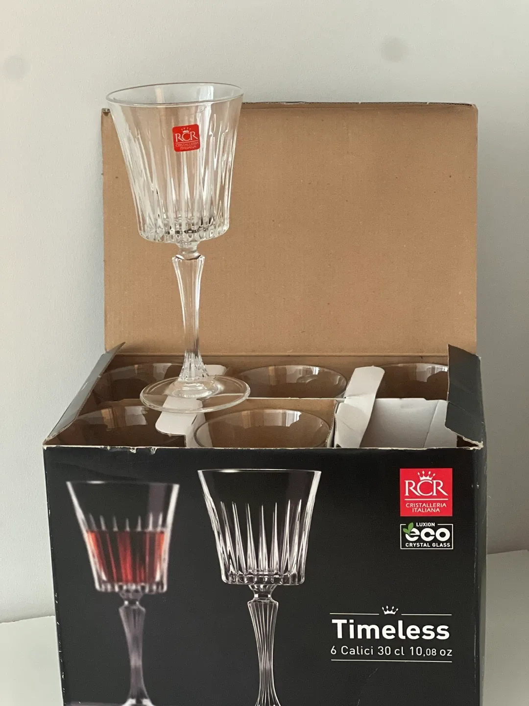 RCR Cristalleria Italiana Timeless Wine Glasses (Set of 6)