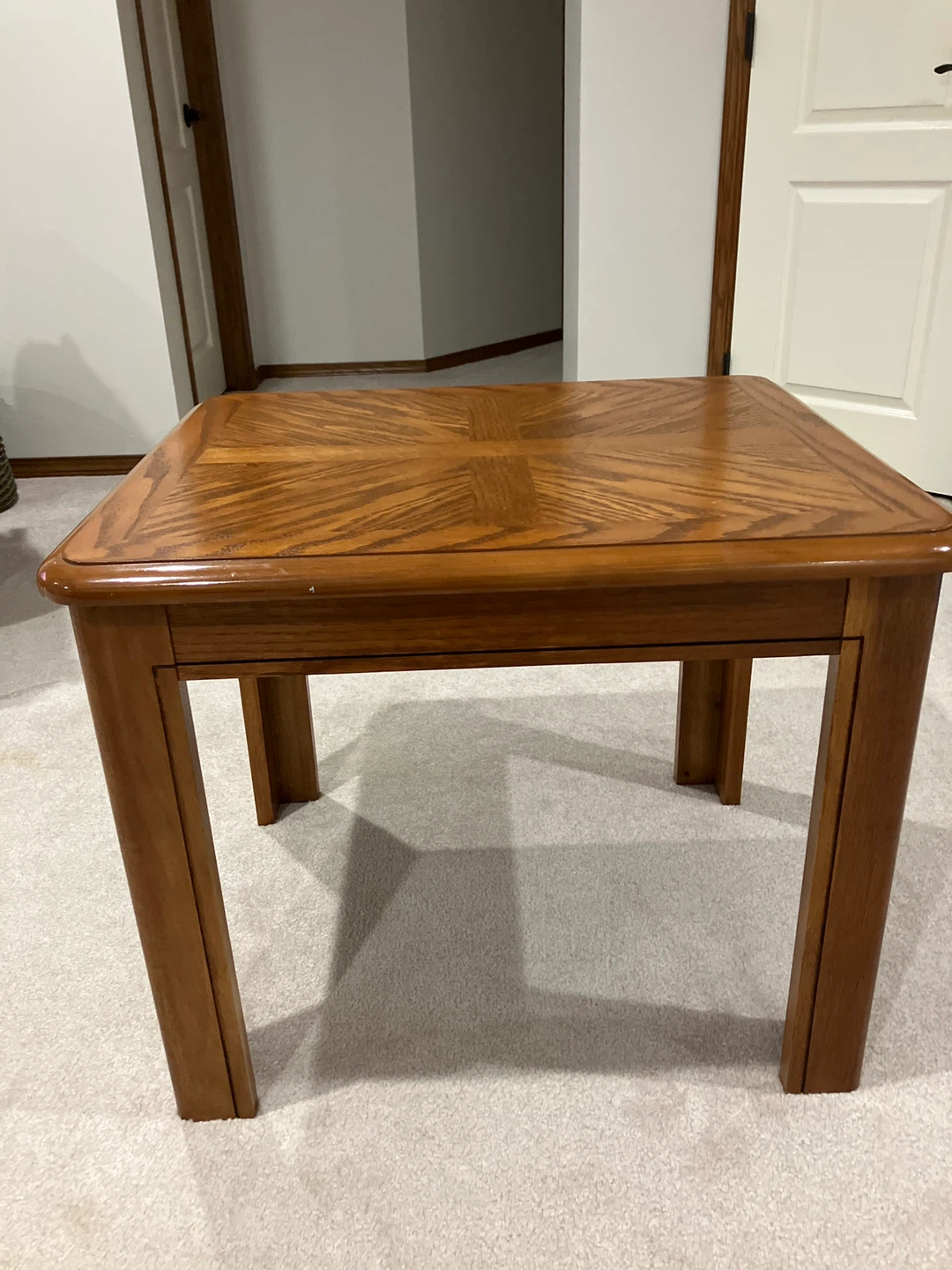 Wooden End Table - photo 2