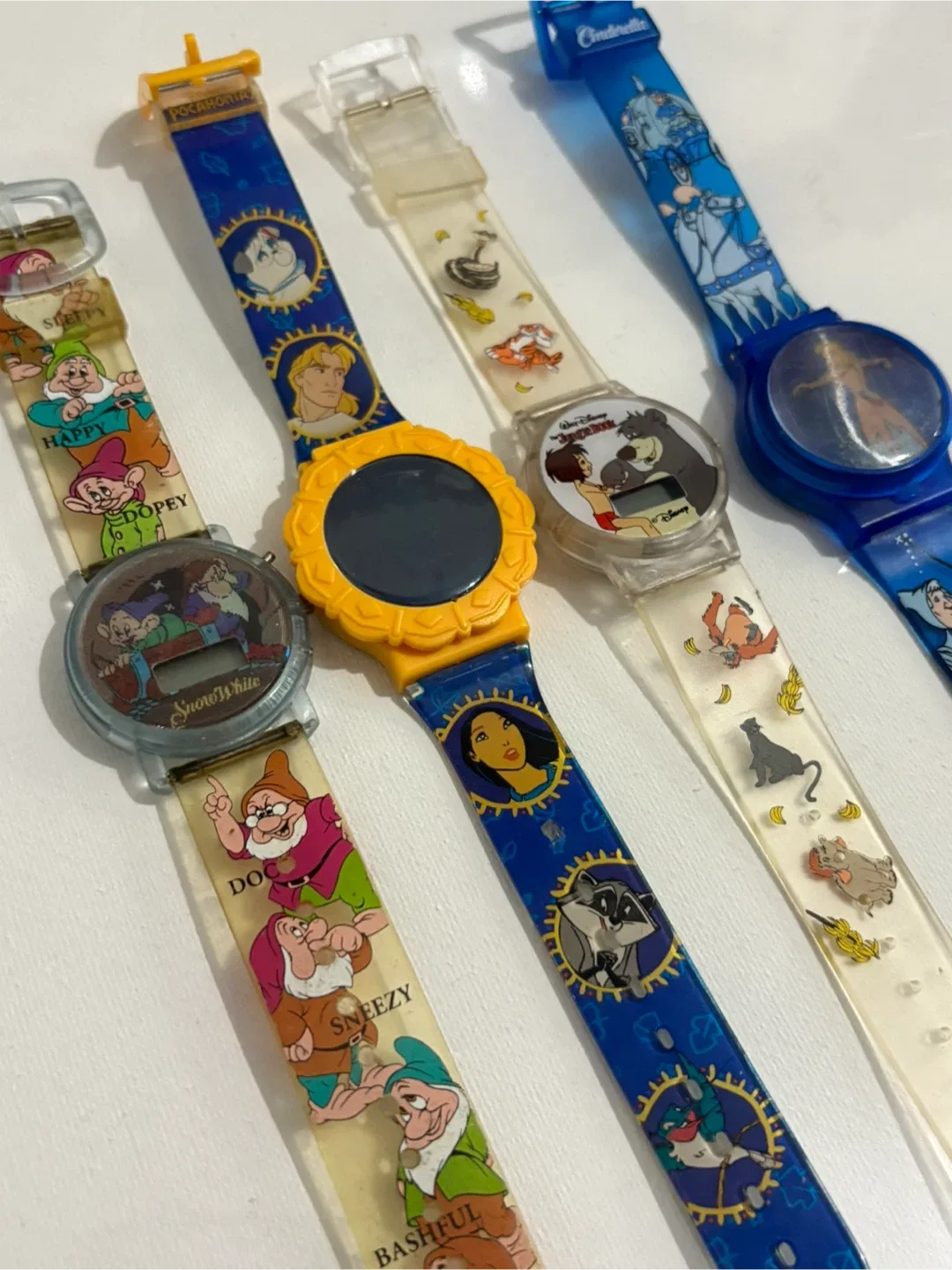 Vintage Disney watch Cinderella Pocahontas snow white