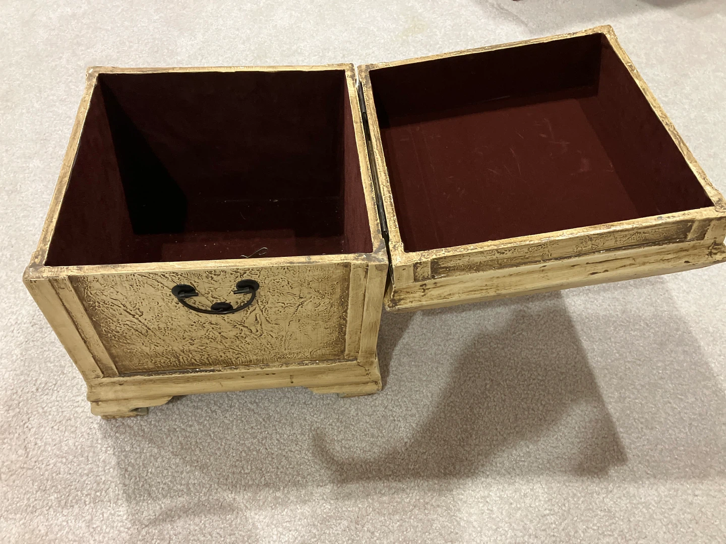 Vintage Floral Painted Storage Box - photo 3