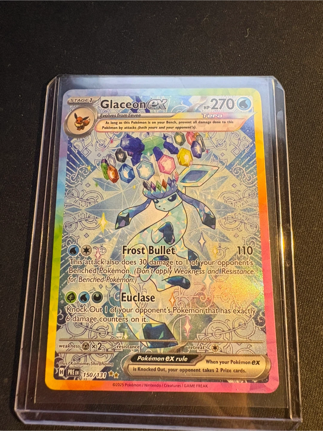 Glaceon ex 150/182 Pokemon Card