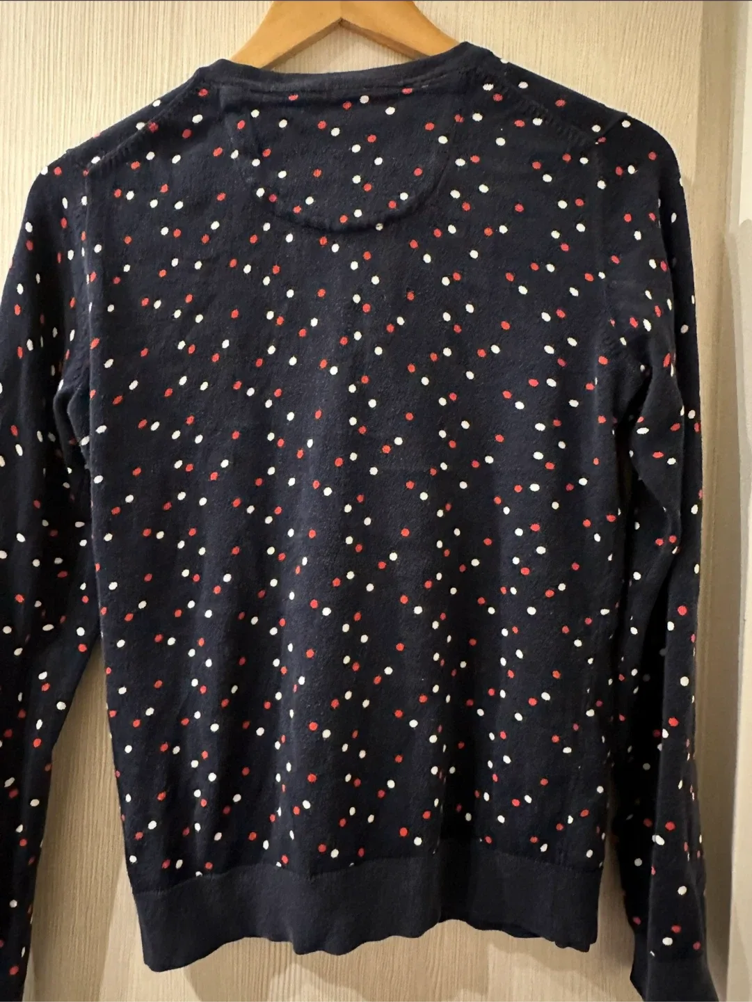 Tommy Hilfiger Cardigan - Navy with Polka Dots - Size L image indicator(3)