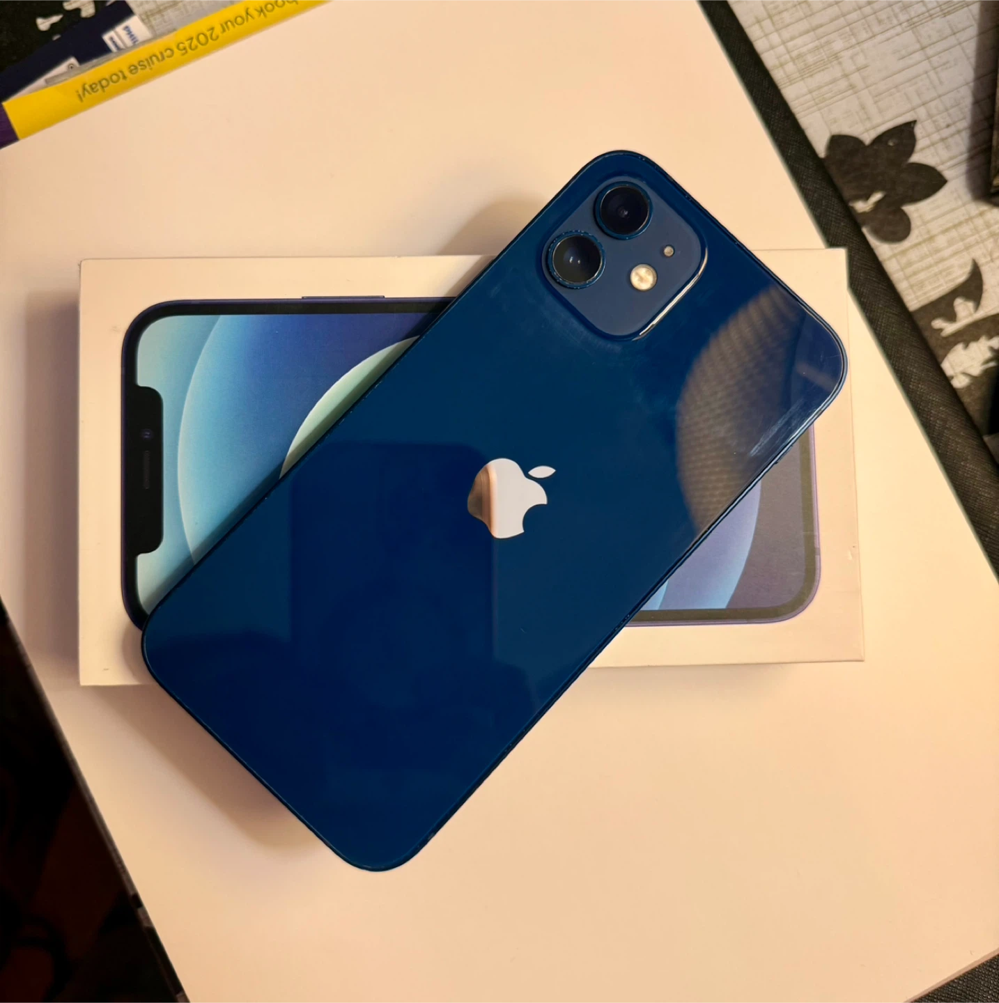 Rush sale! iPhone 12 Blue with Box 128 gig