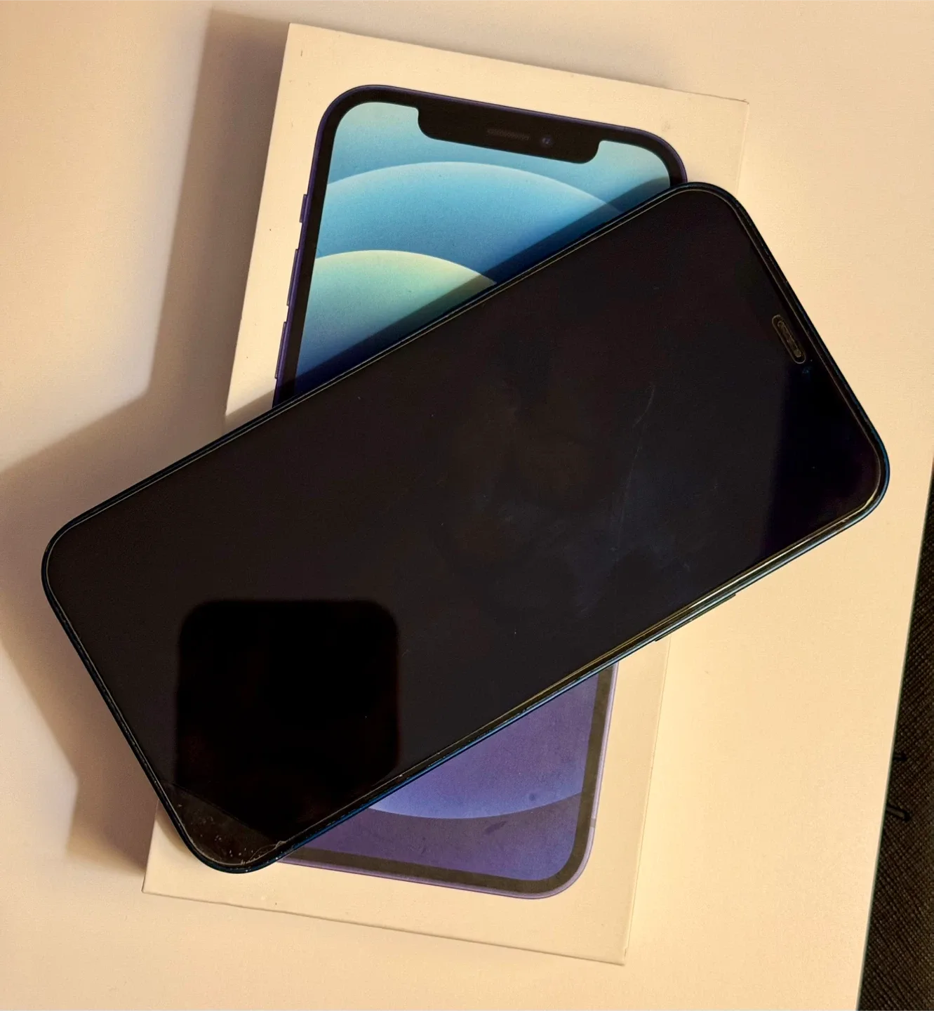 iPhone 12 Blue with Box 128 gig image indicator(3)