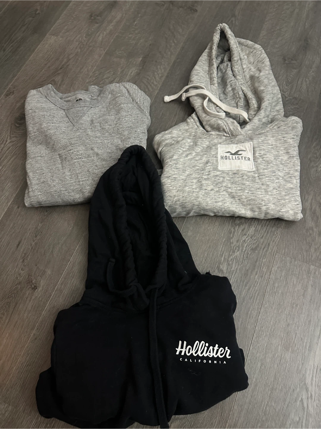 Hollister Hoodies, Uniqlo sweater  all together sell