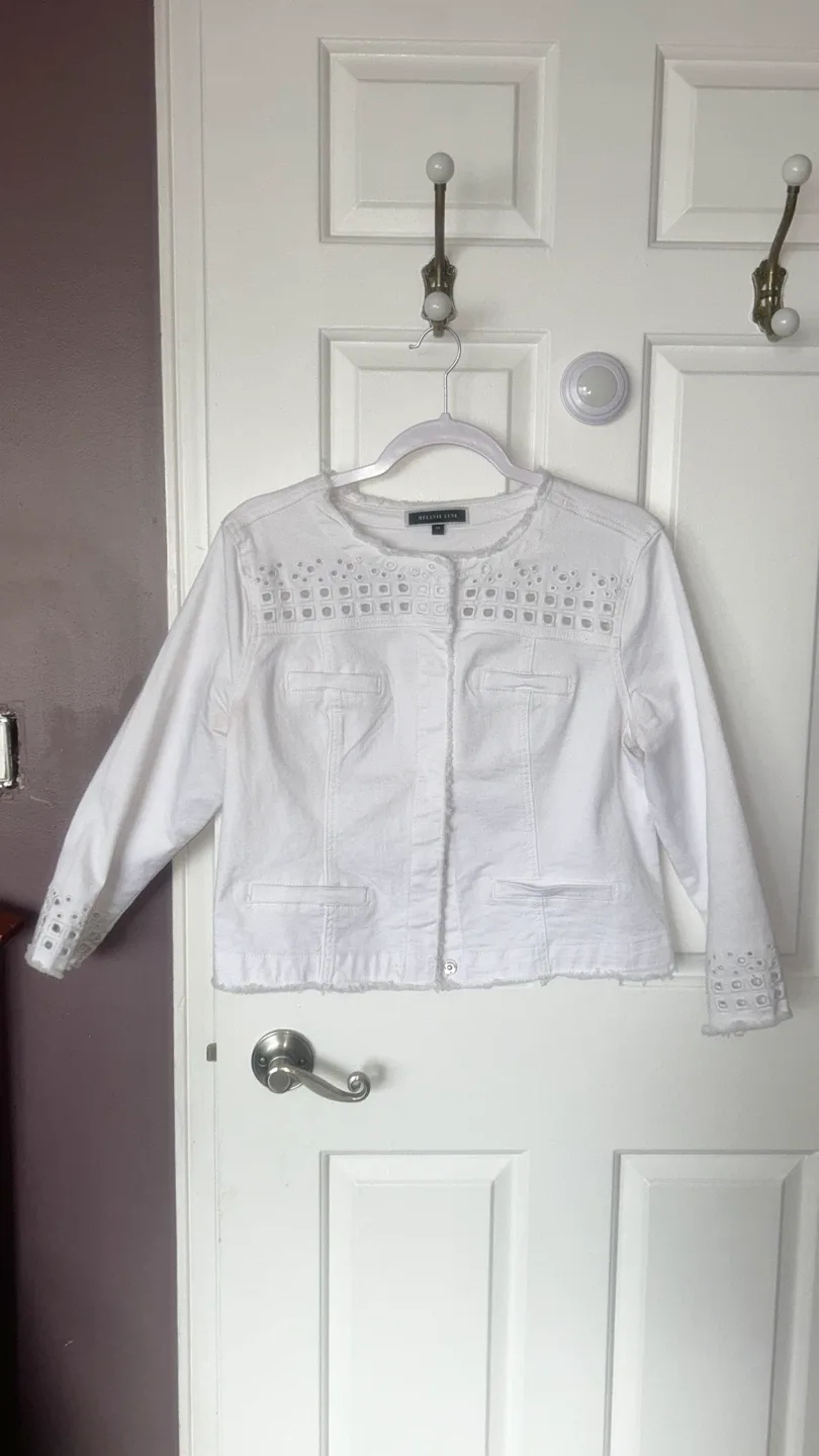 Melanie Lyne White Jacket - Size 10 image indicator(2)