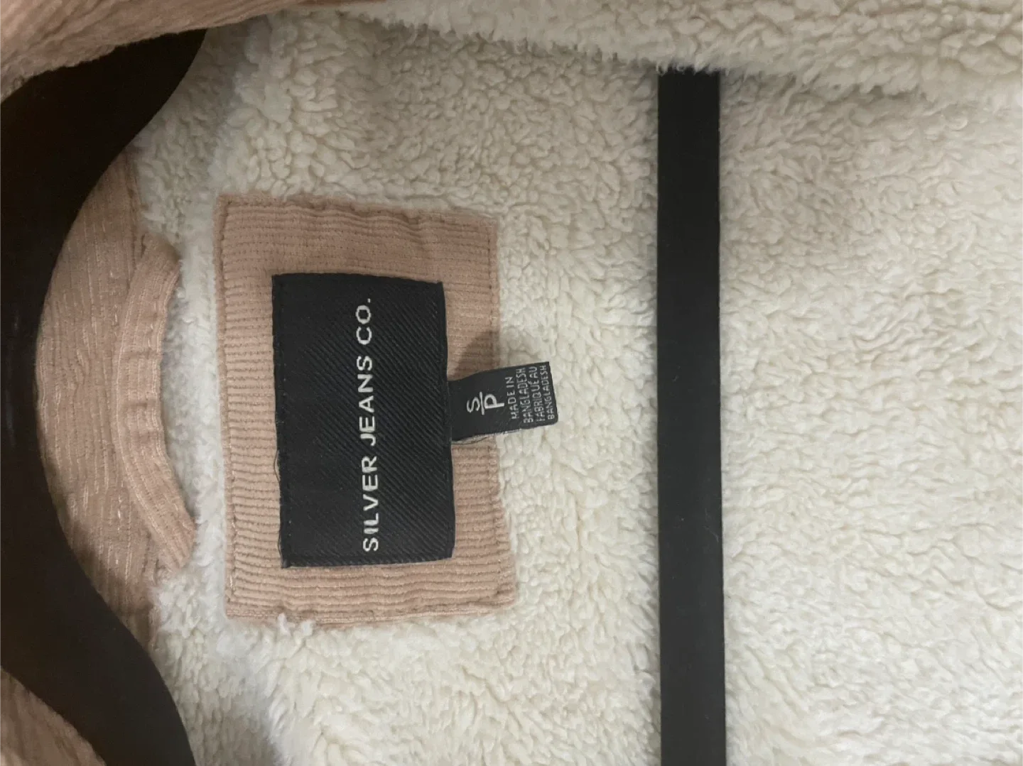 Silver Jeans Co. Corduroy Sherpa Jacket - Size Small image indicator(4)