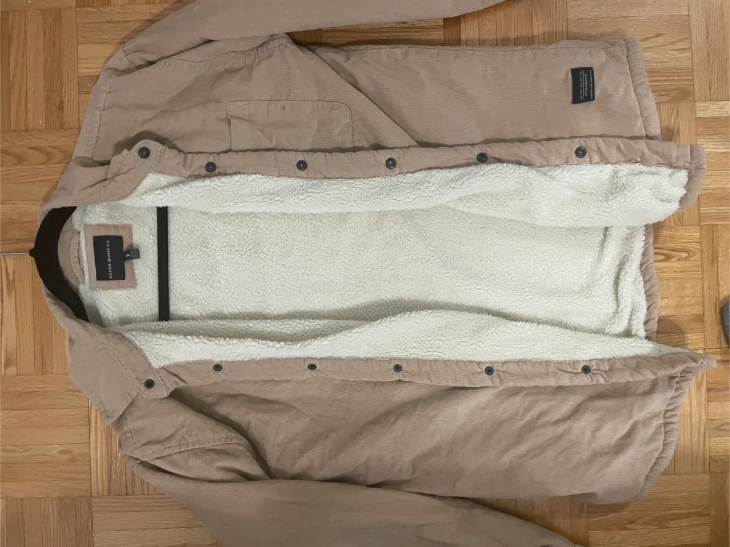 Silver Jeans Co. Corduroy Sherpa Jacket - Size Small image indicator(2)