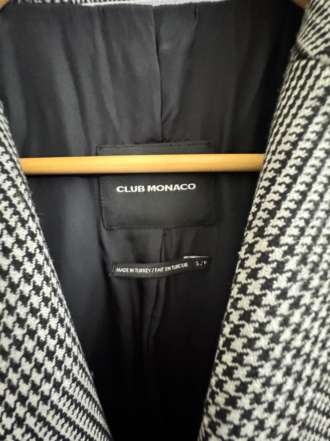 Club Monaco Plaid Coat - Size S/P image indicator(3)