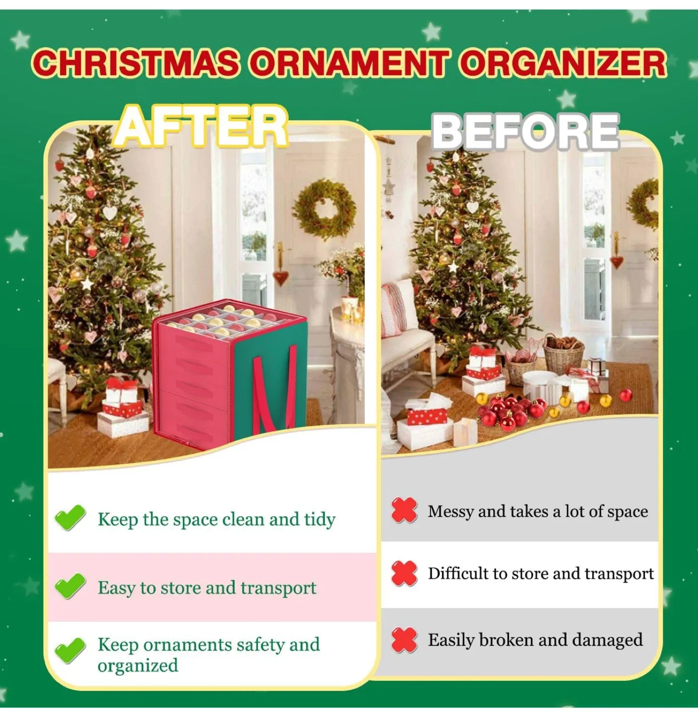 Christmas Ornament Storage Box image indicator(7)