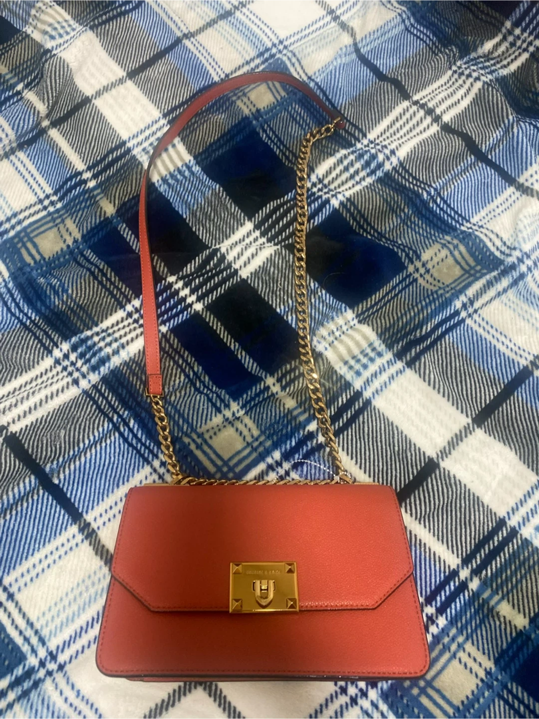 Charles Keith Red Leather Shoulder Bag - photo 2