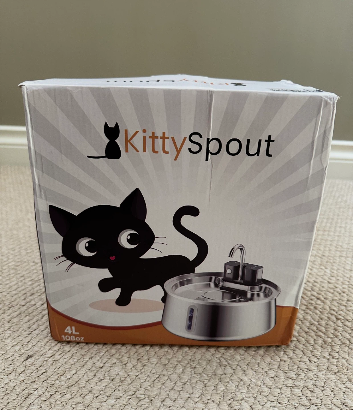 KittySpout Stainless Steel Cat Fountain - 4L (BRAND NEW)