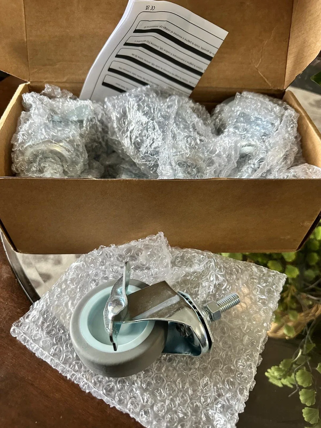 New Swivel Caster Wheels Set of 4 image indicator(2)