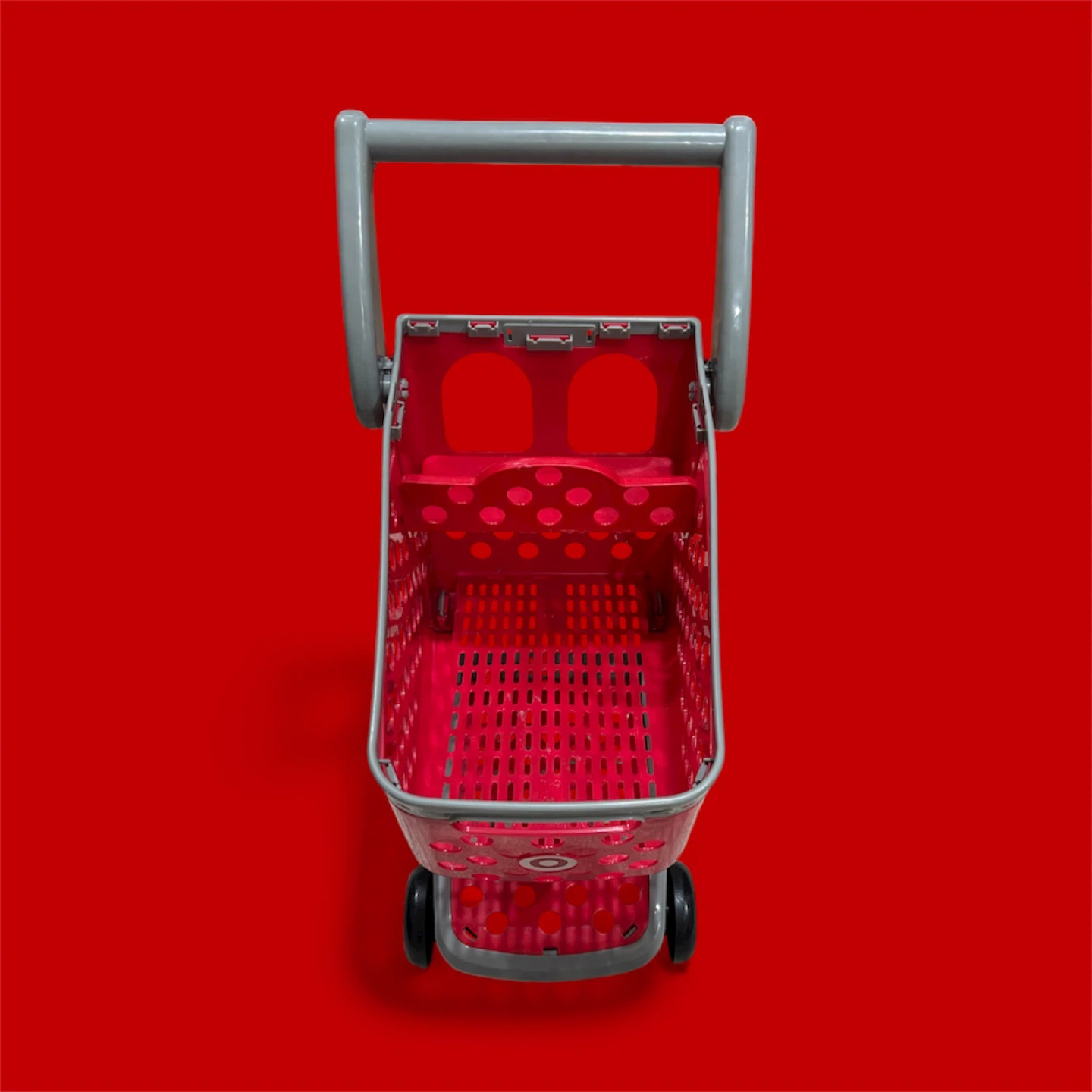Target Mini Shopping Cart - Red & Gray - photo 2