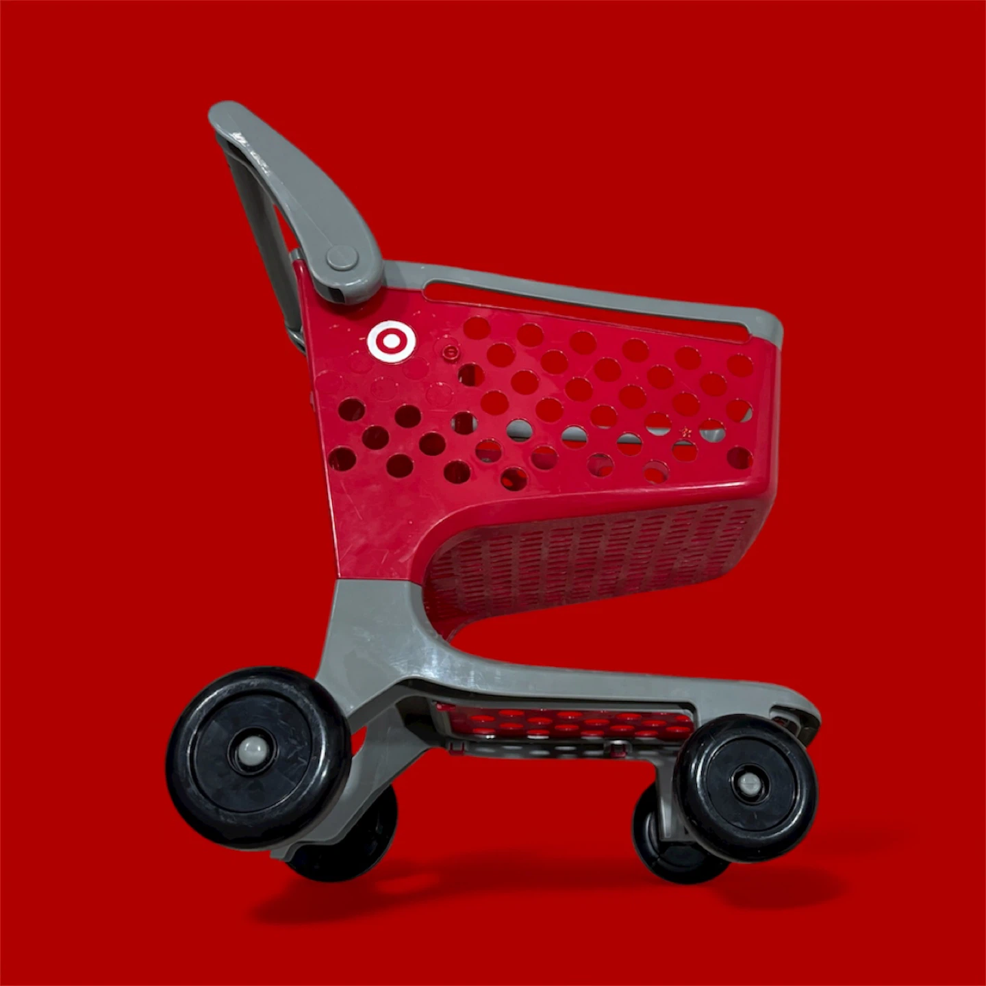 Target Mini Shopping Cart - Red & Gray - photo 4