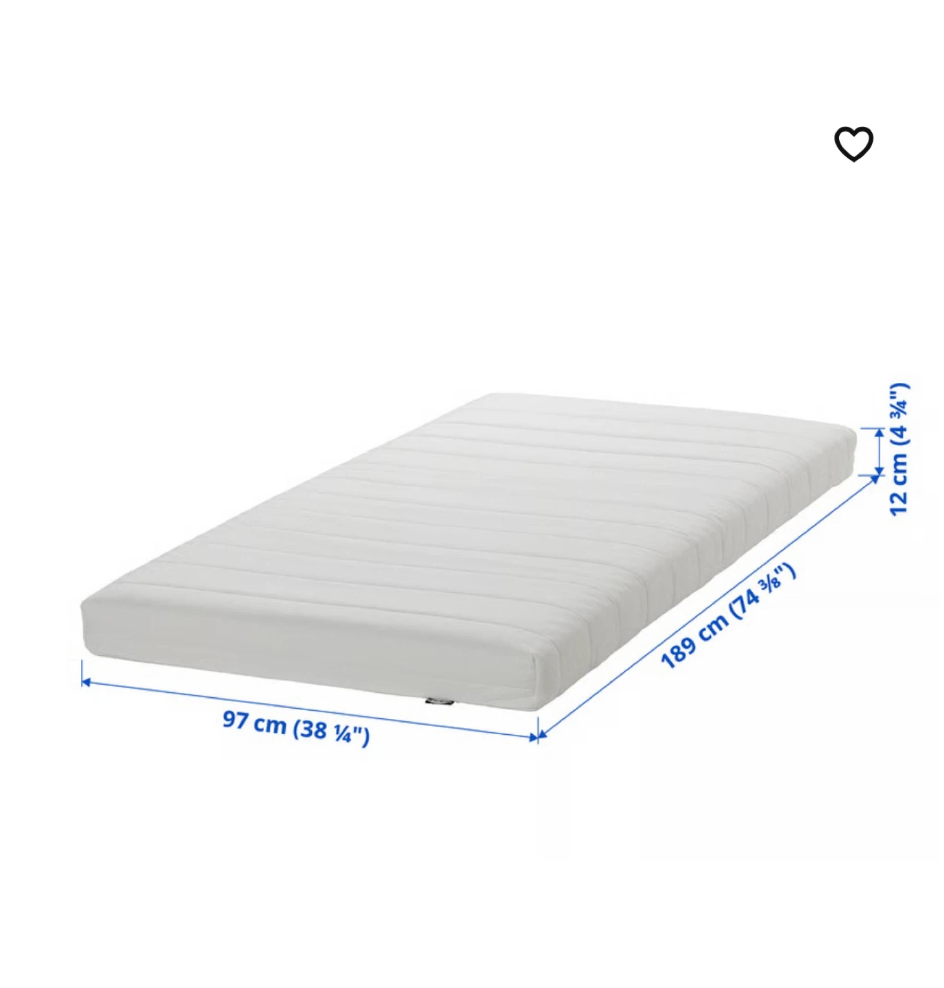 Mattress 97x189 cm - photo 3