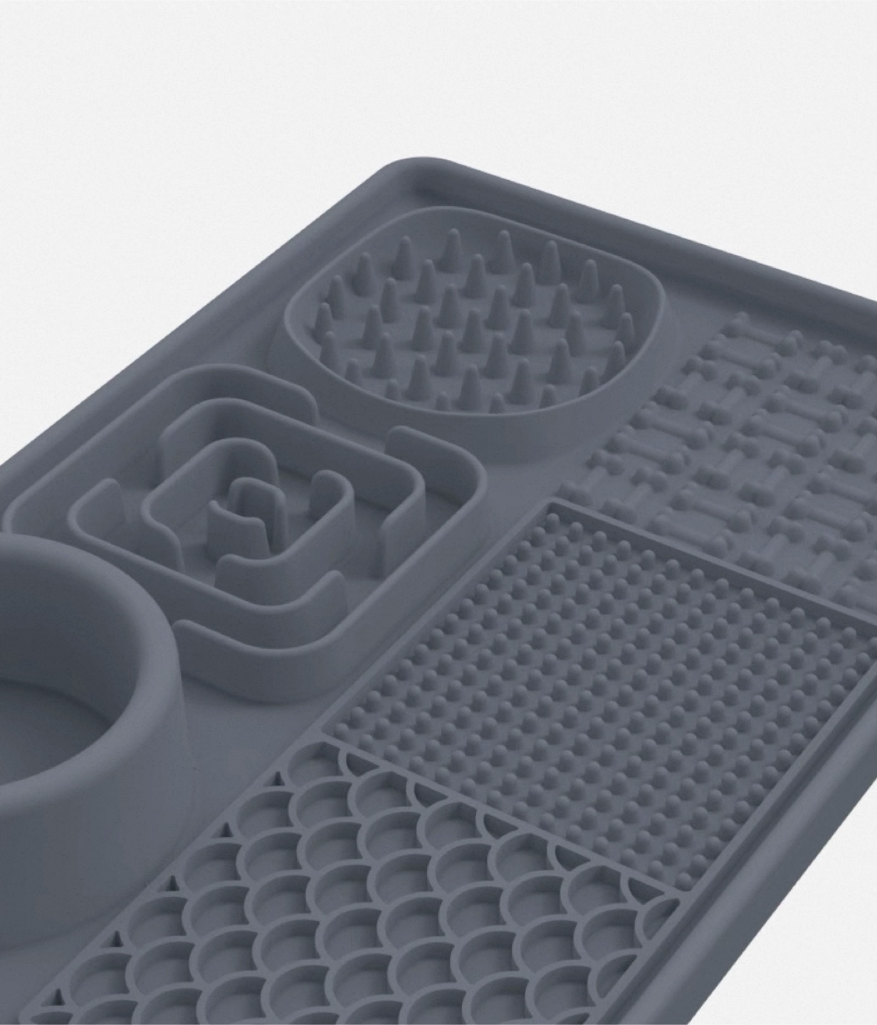 Grey Dog Lick Mat - Silicon Slow Feeder - photo 3